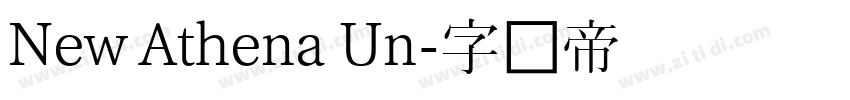 New Athena Un字体转换